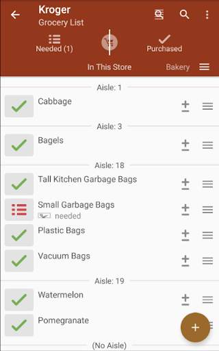 rShopping List for Groceries screenshot 1