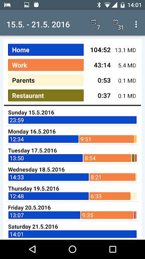Wifi time tracker screenshot 2