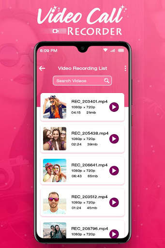 Video Call Recorder : Record Video with Audio screenshot 3