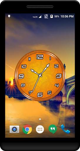 Orange Clock Live Wallpaper screenshot 2