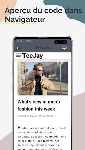 TrebEdit - Éditeur HTML mobile screenshot 3