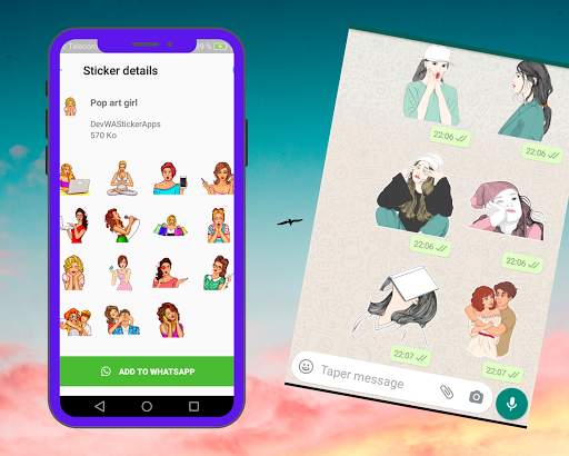 Girls Stickers For whatsapp screenshot 6