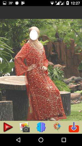 Red Abaya Photo Editor screenshot 2