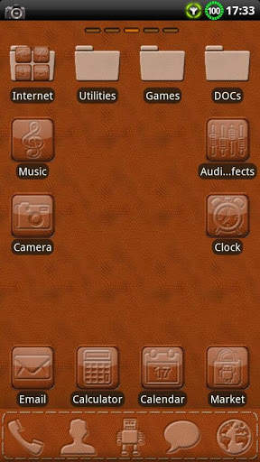 Leather GO Launcher EX Theme screenshot 1