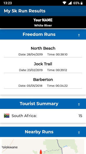 My 5K Run Results screenshot 5