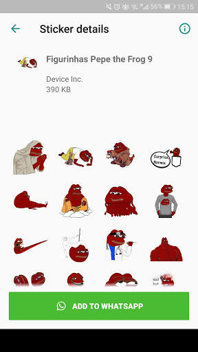 Pepe the Frog Stickers for Whatsapp 🐸 screenshot 5