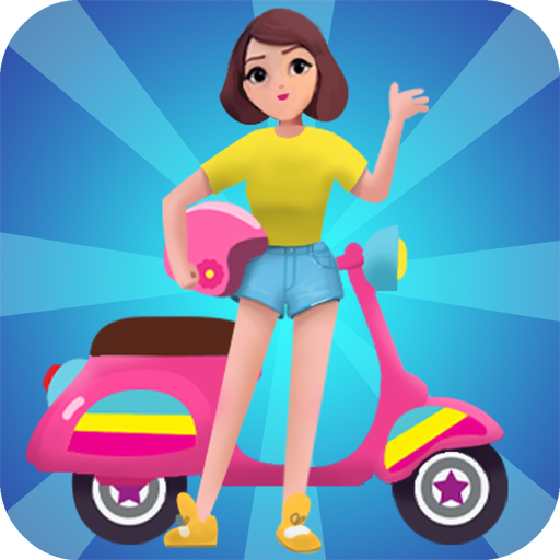 Girls run bike: Real bike racing icon