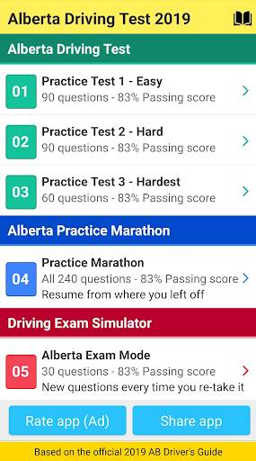 Alberta Driving Test 2020 screenshot 1