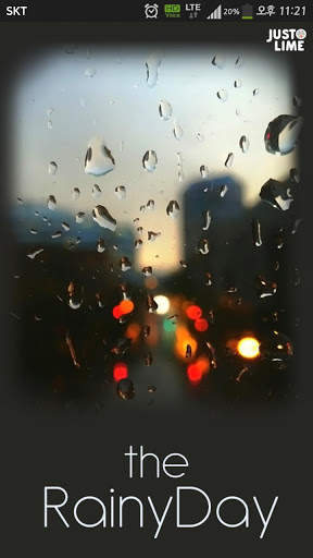 KakaoTalk Theme - The RainyDay 1 تصوير الشاشة