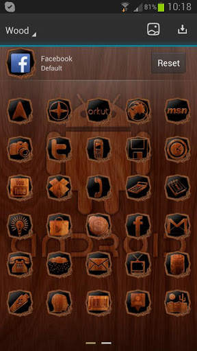 Next Launcher Wood Theme screenshot 7