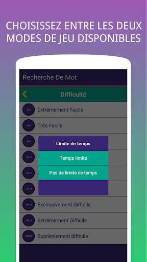 Mots cachés Mots Mêlés French screenshot 6