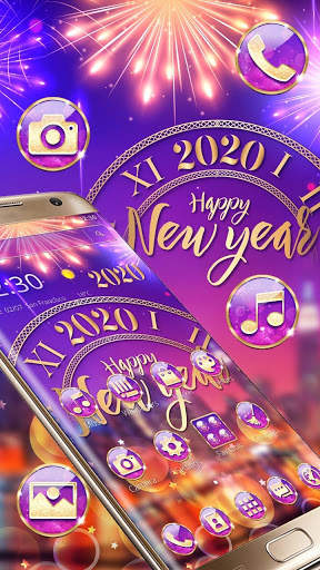 Happy Clock New Year 2020 Theme⌛ screenshot 1