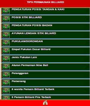 Tips Permainan Billiard screenshot 1
