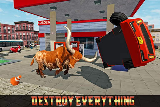 Wild Bull City Attack: Bull Simulator Games screenshot 2