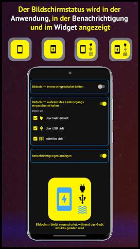Bildschirm immer oder beim Laden eingeschaltet screenshot 3
