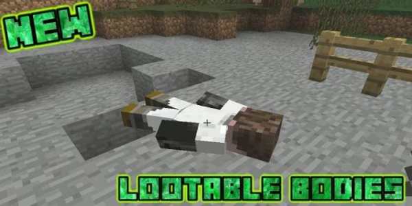 Lootable Bodies Mod For Minecraft screenshot 1