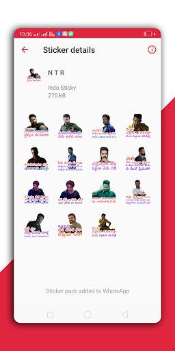 Telugu WAStickers - Stickers f screenshot 2