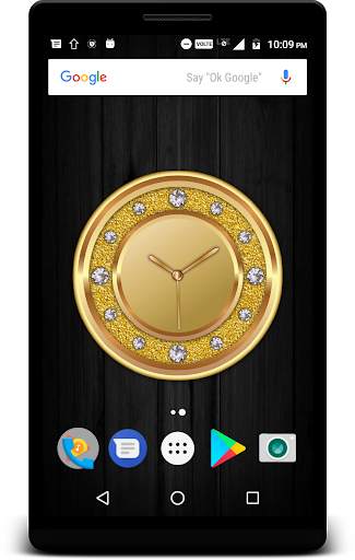 Luxury Golden Clock Live Wallpaper screenshot 2