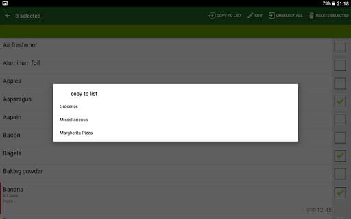 Shopping list screenshot 18