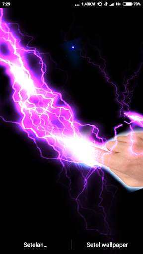 Electrical Lightning Touch Thunder Live Wallpapper screenshot 3