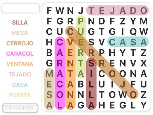 Sopa de Letras en español screenshot 5