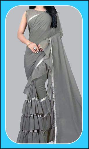 Women Fashion Ruffle Saree App Free screenshot 11