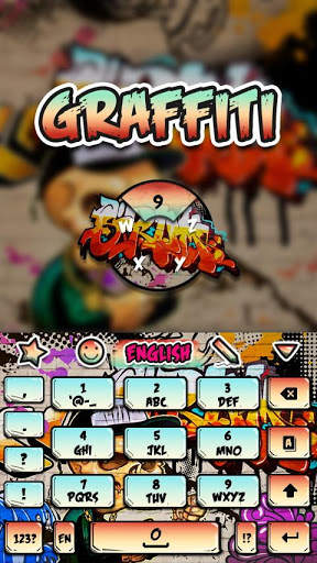 Retro Grafitti GO Keyboard Animated Theme screenshot 3