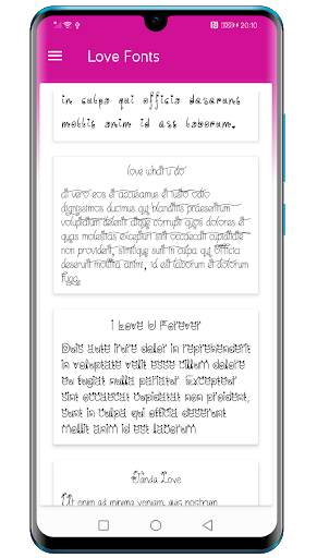 Love Fonts for Huawei Phones screenshot 1