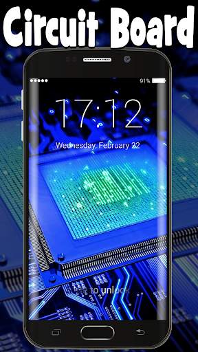 Circuit Board Lock Screen 1 تصوير الشاشة