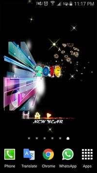 2016 New Year HD Livewallpaper screenshot 2