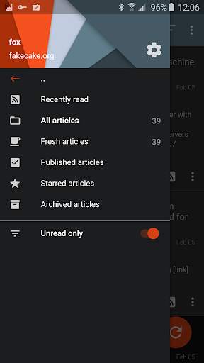 Tiny Tiny RSS (TRIAL) screenshot 1