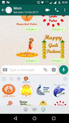 Gudi Padwa WhatsApp Stickers screenshot 2