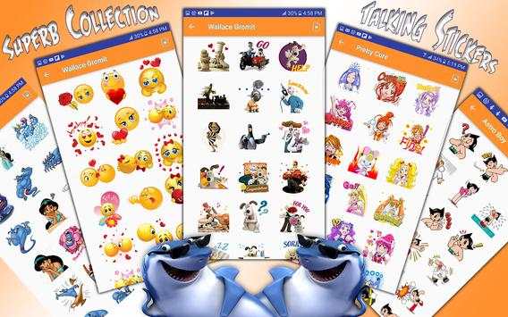 Emoji Fancy HD Talking Stickers for all Messengers screenshot 3