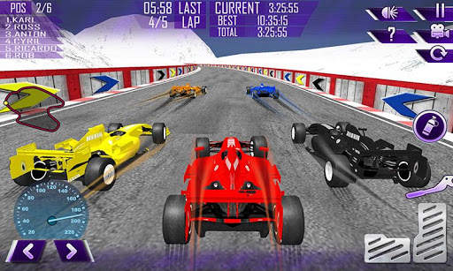 Winter Girls Car Racing screenshot 4