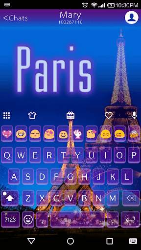 Paris Keyboard 🗼 स्क्रीनशॉट 3