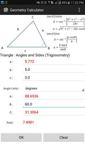 GeoCal - Geometry Calculator screenshot 3