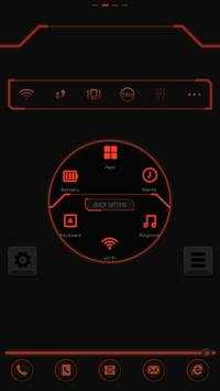 Neon(Red) dodol launcher theme screenshot 5