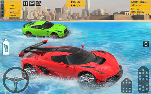 carreras de carros de agua 3d screenshot 1