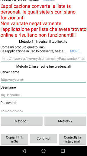 IPTV link converter TS to M3U screenshot 2