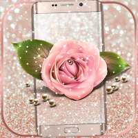 Silver Rose Gold Theme Live Wallpaper logo