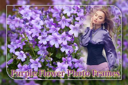 Purple Flowers Photo Frame screenshot 1