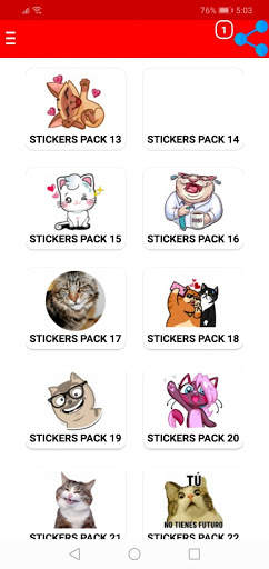 New Funny Cat Stickers For WhatsApp WAStickerApps screenshot 6