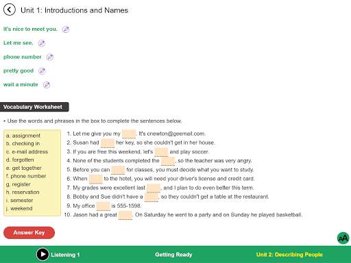 Basic Tactics for Listening, 3rd Edition screenshot 10