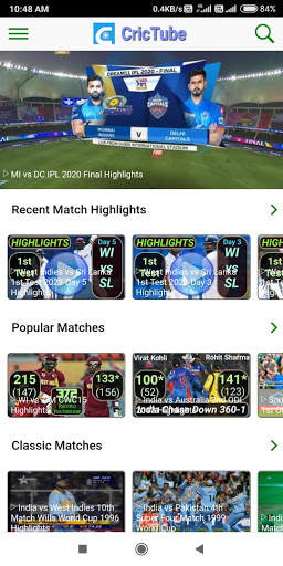 Cricket Highlights Videos - Cr screenshot 1