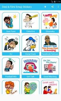 Desi Talking Stickers for all Messengers screenshot 1