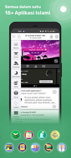 Calendrier & Prière Islam App screenshot 1