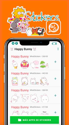 Happy Bunny Stickers for WhatsApp screenshot 1