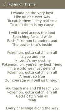 All Pokemon Album Songs Lyrics screenshot 3