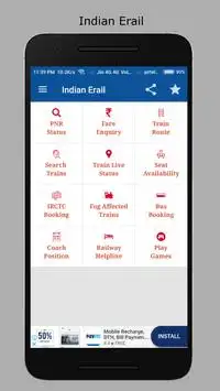 Indian eRail screenshot 2
