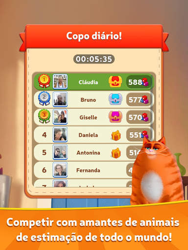 🔥Kitty Scramble: Pilhas de palavras screenshot 10
